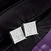 NØBIL's High Quality 9MM VVS Moissanite Square Cluster Stud Earrings With 925 Sterling Silver